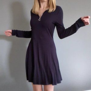 Express Midnight Blue A-Frame Sweater Dress- Small